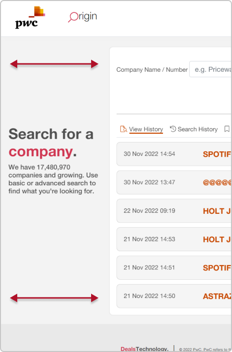 Origin Search Screenshot 1